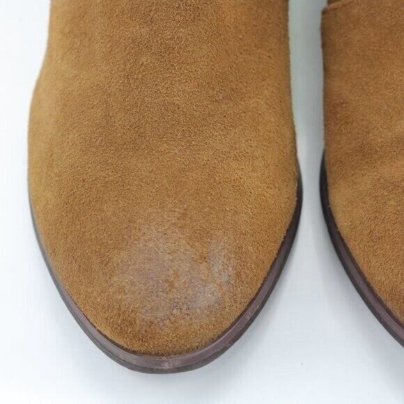 Steve Madden Women's Creek Boot Size 8.5 Bootie Tan Suede Western Low Block Heel - Picture 4 of 12